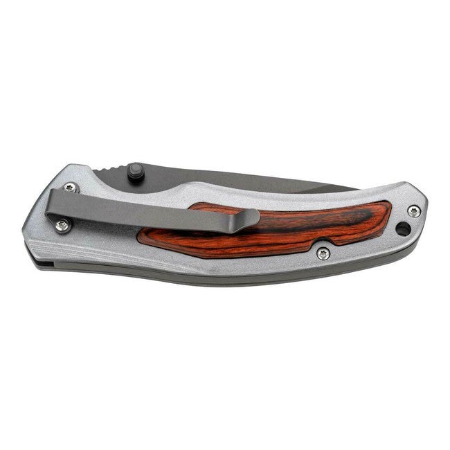 Herbertz Einhandtaschenmesser 7,5cm, aluminium, pakkaholz und aluminium