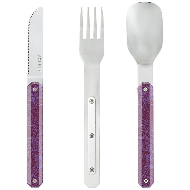 Akinod A01M00014 sada Bestecke 12h34, downtown violet