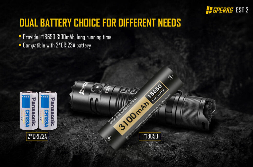 Speras EST2 Rechargeable Flashlight 1900LM 211M