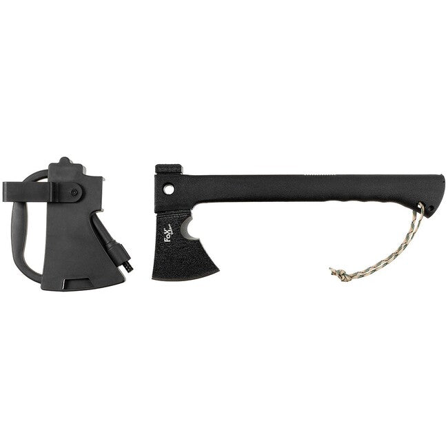 Fox Outdoor Survival-Axt mit Scheide, Nylongriff, schwarz