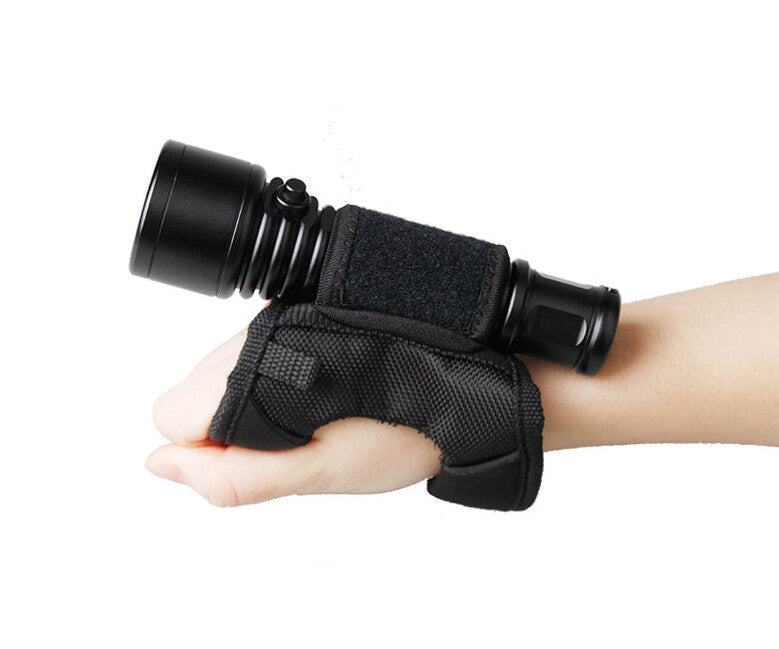 Verstellbare Halterung für taschenlampe am Handgelenk