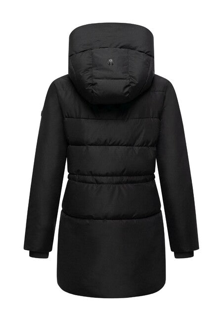 Marikoo Delilah16 damen Winterjacke mit Kapuze, schwarz