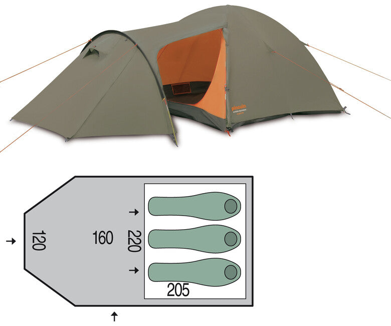 Pinguin Horizon Zelt, khaki