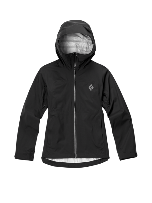 Black Diamond StormLine Stretch Rain Shell damen-Regenjacke, schwarz
