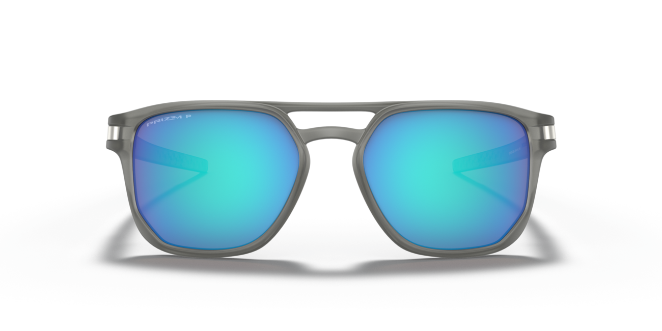 Oakley LATCH BETA Sonnenbrille mit Rahmen Matte Grey Ink und mit Dias Prizm Sapphr Irid Polar 54