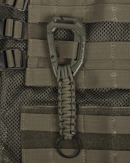 Mil-Tec Paracord schlüsselanhänger m.karab.MOLLE oliv