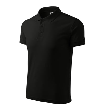 Malfini Pique Polo herren-Poloshirt, schwarz