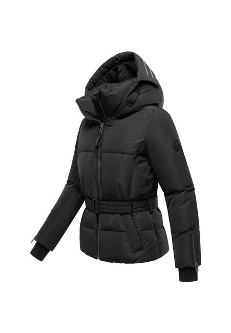 Marikoo Aleyna16 damen Winterjacke mit Kapuze, schwarz