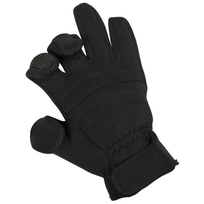 MFH Fingerhandschuhe Combat, Neopren, schwarz