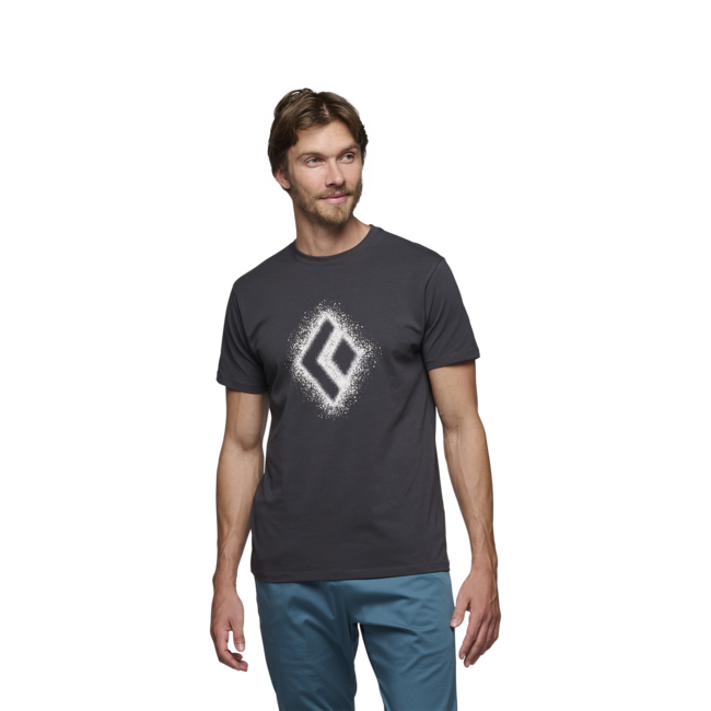 Black Diamond Chalked Up 2.0 herren kurzarm-T-shirt, anthrazit