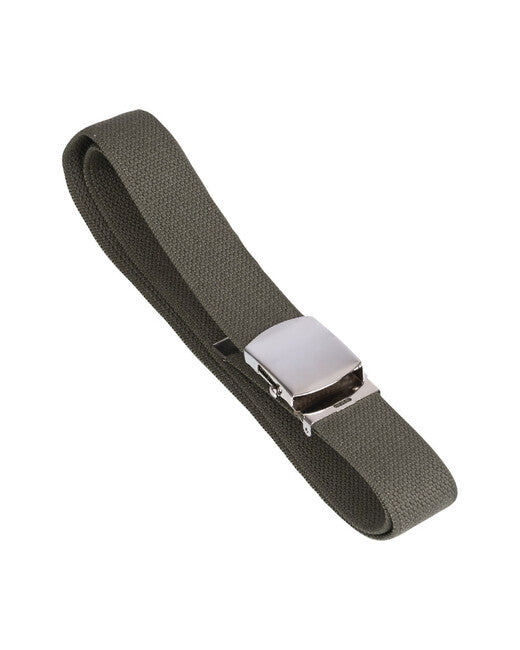 Mil-Tec Gürtel US Breite 38mm Hosen mit silberner Schnalle olivfarben