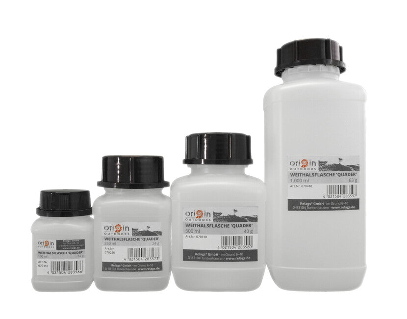 Origin Outdoors Cuboid Μπουκάλι με Ευρύ Στόμιο, 250 ml, Διάμετρος Στομίου 50 mm