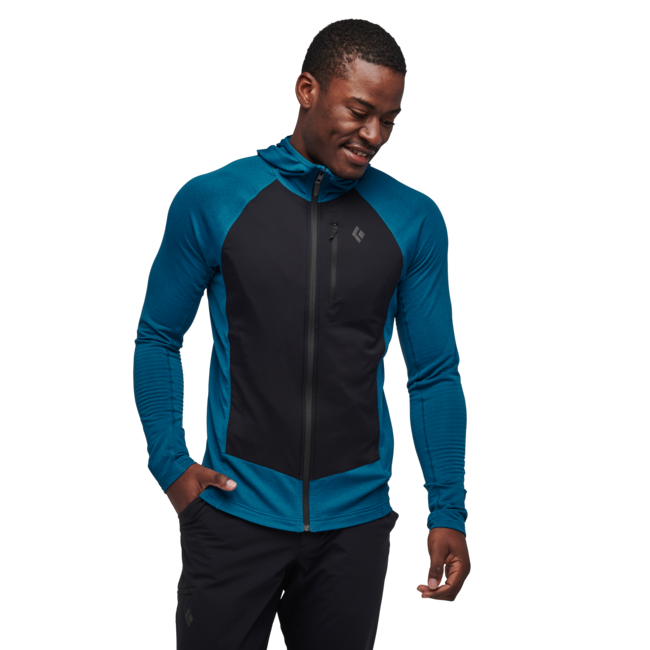 Black Diamond Coefficient Lt Hybrid Sweatshirt, Eisvogel-Schwarz