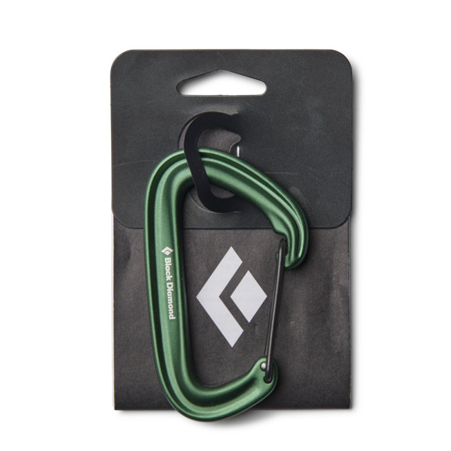 Black Diamond Litewire karabiner, grün