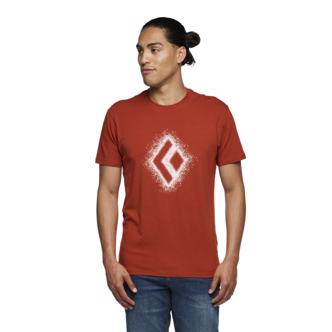 Black Diamond Chalked Up 2.0 herren Kurzarm-T-shirt, burnt sienna