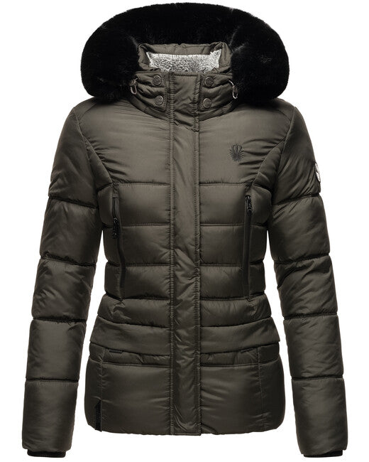 Marikoo LOVELEEN damen-winterjacke, anthrazit
