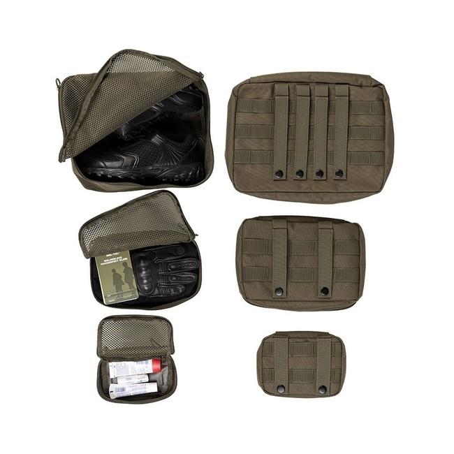 Mil-Tec MOLLE Etuiset 3-teilig, olivgrün