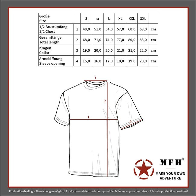 MFH American Streetstyle T-shirt mit kurzen Ärmeln, woodland