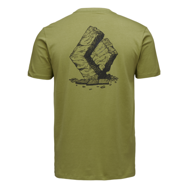 Black Diamond Boulder herren kurzarm-T-shirt, Camp green