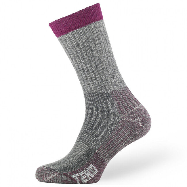 TEKO Trekking MERINO socken eco TREK 4.0, grau-rot