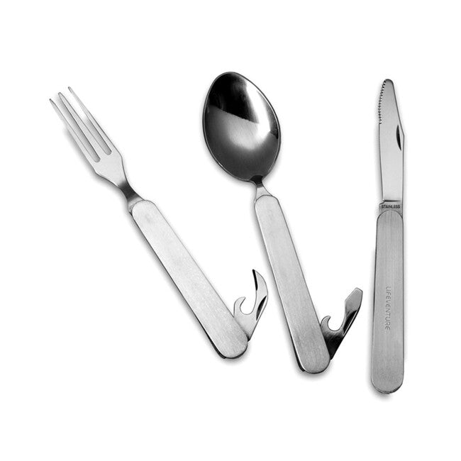 Lifeventure Folding Besteck Messer Gabel Löffel Set - Folding
