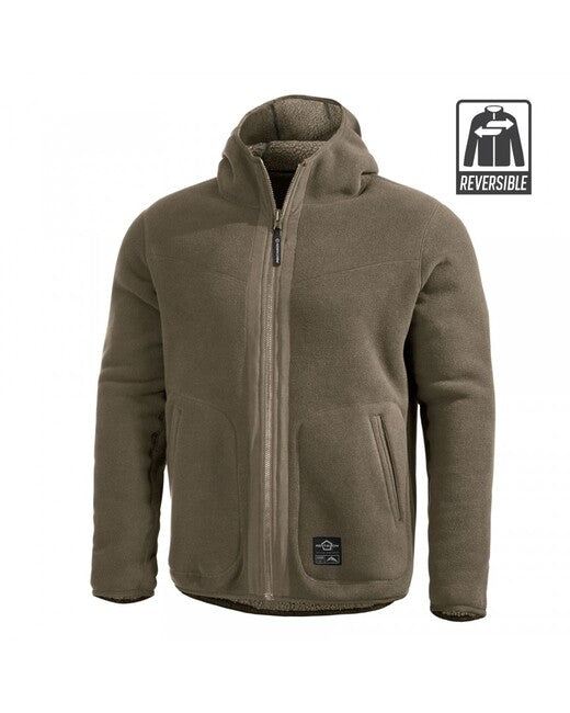 Pentagon Herren- beidseitig Fleece- Jacke Ianos Sherpa, khaki/grün
