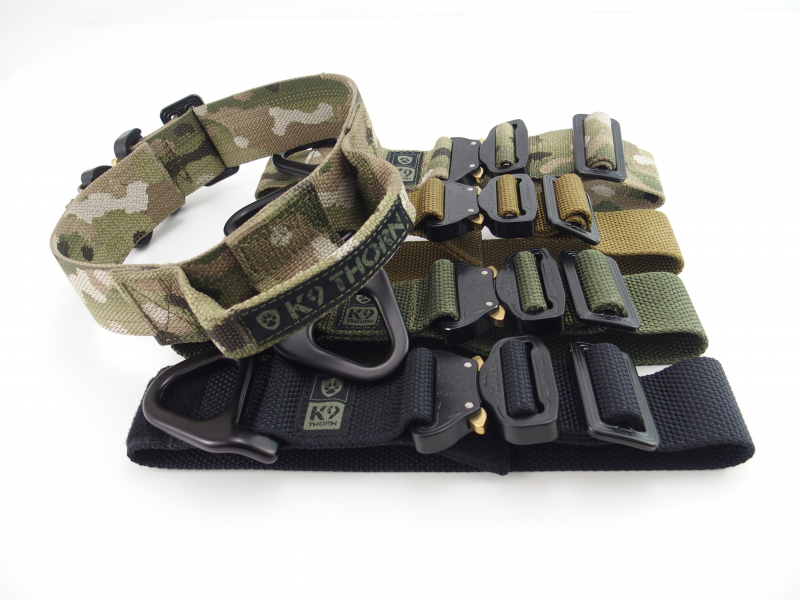 K9 Thorn Halsband mit Griff Cobra-Bravo 45mm, oliv