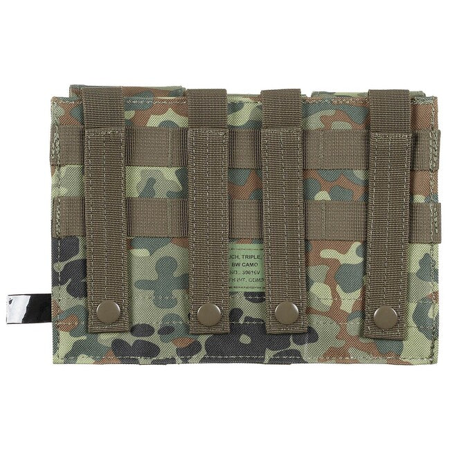 MFH Dreifach-MOLLE-Holster, bw-tarnung