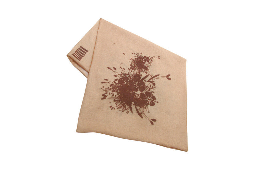 Baladeo PLR145 schal, beige bedruckt