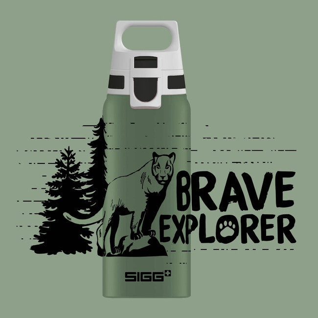 SIGG WMB One 0,6l, kindertrinkflasche tapferer berglöwe