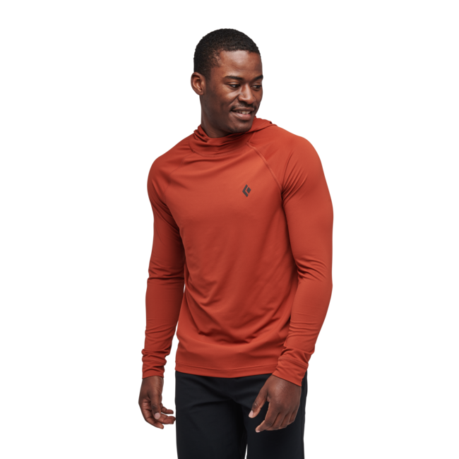 Black Diamond Alpenglow herren sweatshirt, siena gebrannt