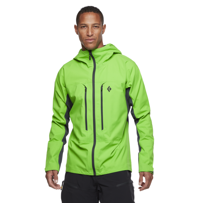 Black Diamond Dawn Patrol Hybrid Shell herren-übergangsjacke, leuchtend grün