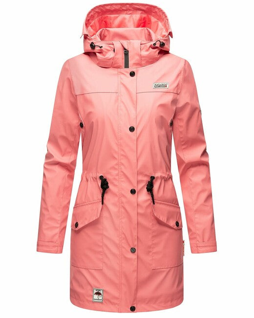 Navahoo Deike damen Winter Regenjacke mit Kapuze, rose coral