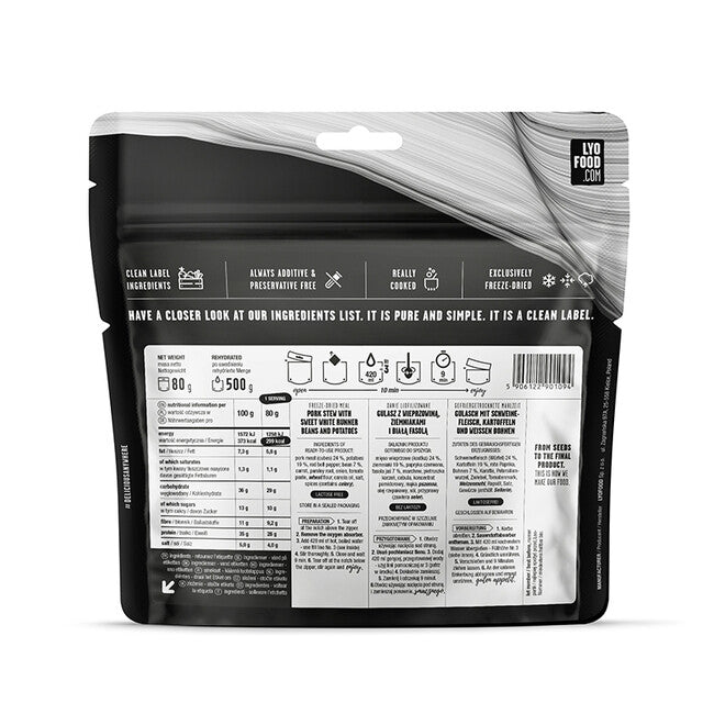 LYOfood Schweinefleischgulasch 500g