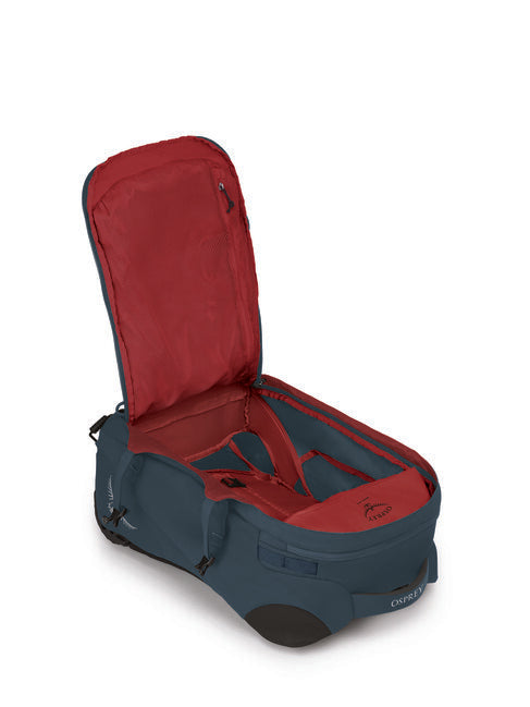 OSPREY Farpoint Wheels 36 reisetasche auf rädern, gedämpftes spaceblau