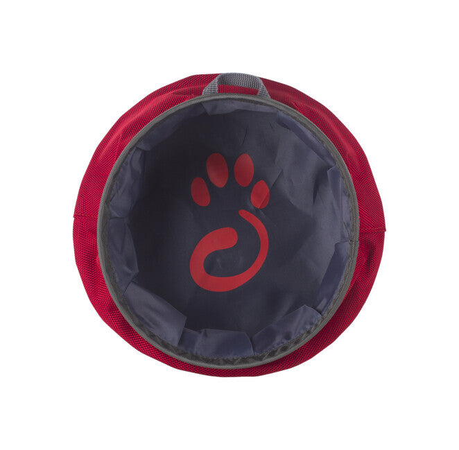 Mountain Paws Miska für Hunde Wassernapf faltbar L rot