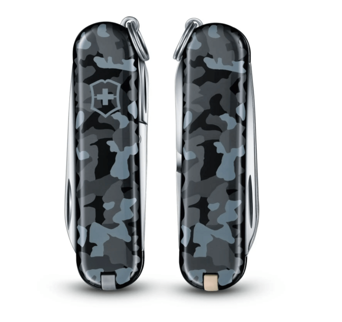 Victorinox Navy Blue Camo multifunkčný nôž 58mm, modrastá maskovacia, 7funkcií, blister