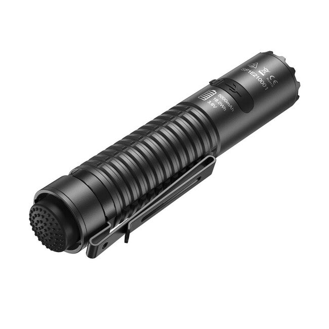 Speras E21 EDC Tactical wiederaufladbare taschenlampe 2000LM, schwarz