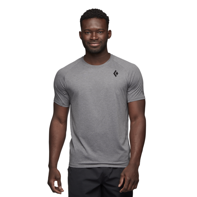 Black Diamond Lightwire Tech herren kurzarm-T-shirt, stahlgrau