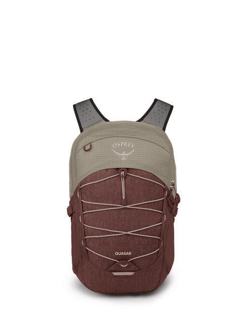 OSPREY Quasar 28 city-rucksack sägemehlbraun/rosinrot