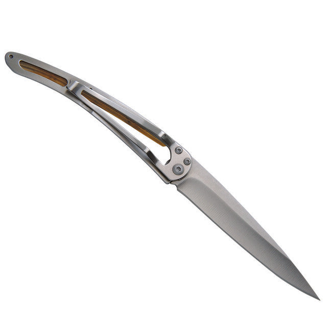 Deejo Tattoo Schließmesser olive wood Versailles