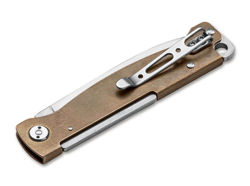 BÖKER Plus Atlas Brass taschenmesser 7 cm, braun