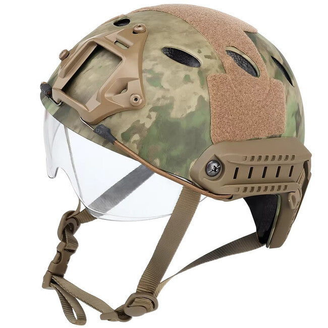 DRAGOWA Tactical Taktická helma Fast PJ s okuliarmi Bolt, AT (bez certifikácie)