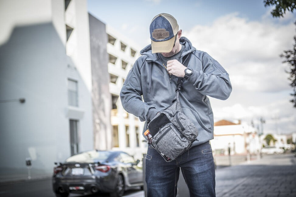 Helikon-Tex Urban Tactical Hoodie Full Zip, Melange Grey