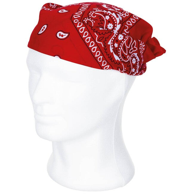 MFH Schal ca. 55 x 55 cm Baumwolle rot und weiß