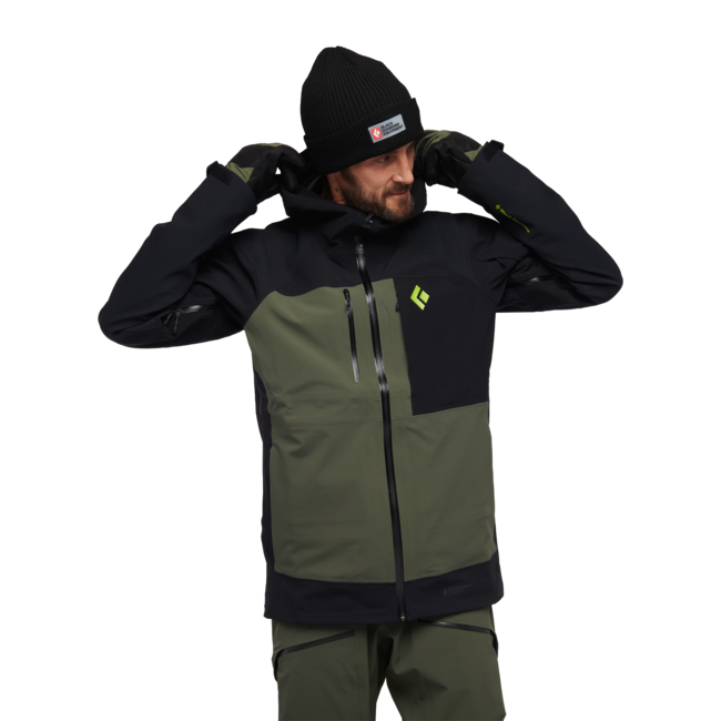 Black Diamond Recon Stretch Pro Shell herren-skijacke, schwarz-tundra