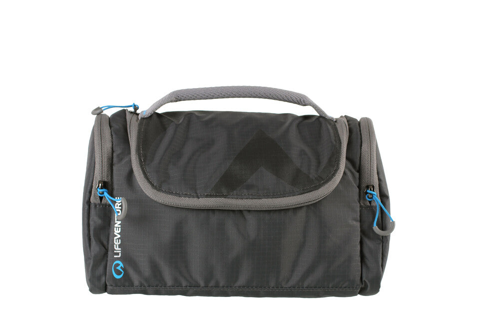 Lifeventure Reisetasche Nylon Wash Case mit abnehmbarem Spiegel grau