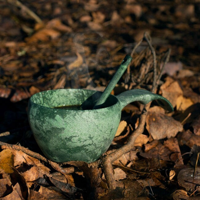 Kupilka 21 Classic Cup becher mit löffel, grün