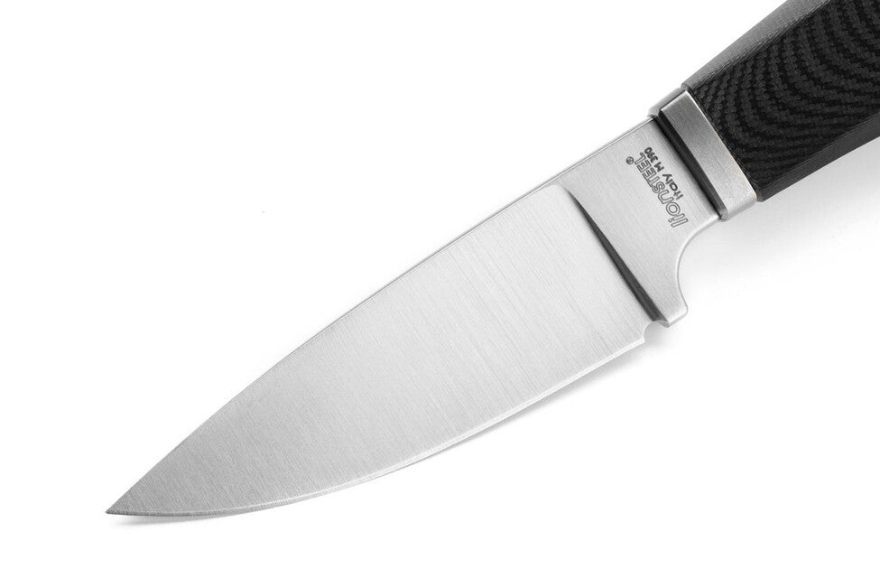 Lionsteel WILLY WL1 GBK Messer mit feststehender Klinge und schwarzem G10 Griff