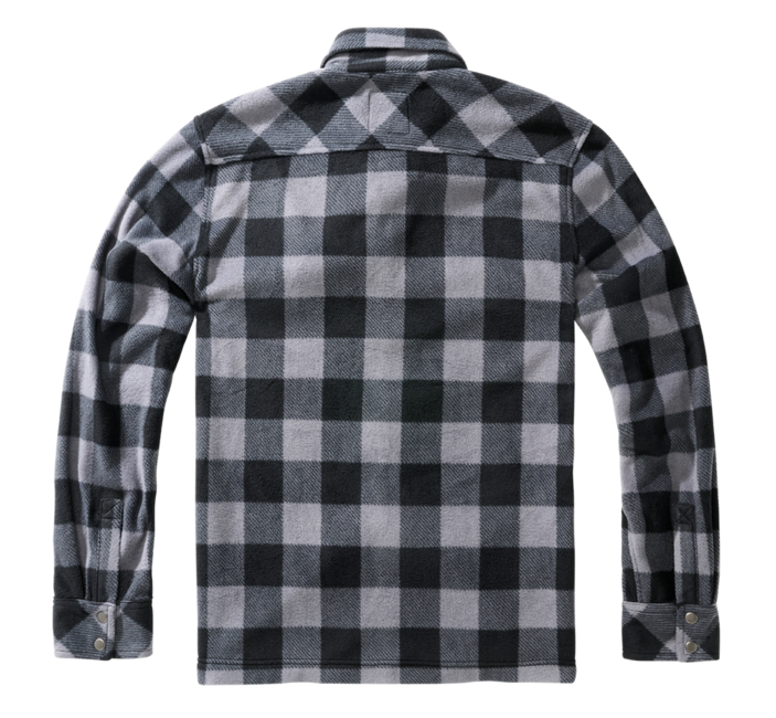 Brandit Jeff Fleece Langarmshirt, schwarz/grau
